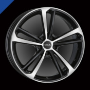 MAK Nurburg 8.5x21 5x112 ET33 D66.5 Black mirror
