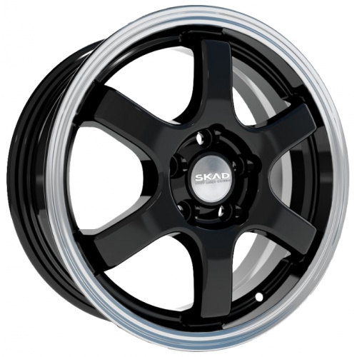 Скад Киото 6x15 5x100 ET38 D57.1 Антрацит-алмаз - 1