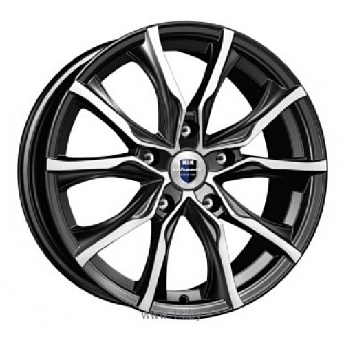КиК Твист 7.5x17 5x105 ET38 D56.6 Алмаз-черный - 1