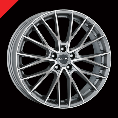 MAK Speciale-D 9.5x20 5x112 ET45 D66.6 Graphite Mirror Face - 1